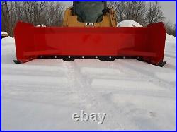 10' x 30 HD Skid Steer Snow Pusher Box Plow CAT Case John Deere Quick Attach IL