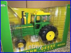 116 John Deere 6030 Tractor with Cab, PLOW City, ERTL 16115A, NEW in Box