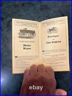 1891 John Deere Plow Co, Farmer's Pocket Companion D. Moyer Leona KS. KCMO