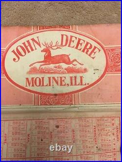 1900 John Deere Plow Co. Farmer's Pocket Ledger Companion Rare Original Vintage