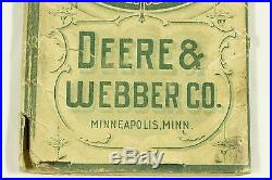 1902 John Deere Farmers Pocket Companion Webber Minneapolis Tractor Plow Manual