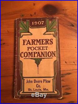 1907 John Deere Plow Co. St. Louis Missouri. Pocket Ledger