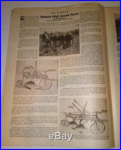 1907 John Deere The Furrow Magazine July Farm Journal Antique Plow Ads Rare