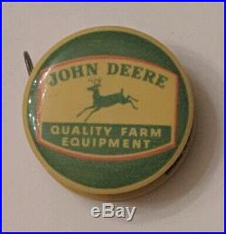 1919 John Deere He Gave The World The Steel Plow celluloid tape measure Moline