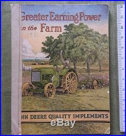 1931 John Deere General Purpose Model D Tractor Implement Catalog Plows Planters