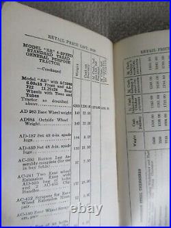 1936 John Deere Retail Price List Catalog D Tractors Plow Combine Farm Implement