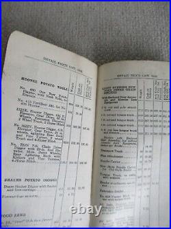 1936 John Deere Retail Price List Catalog D Tractors Plow Combine Farm Implement