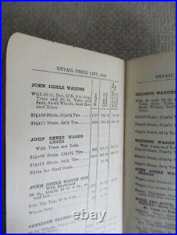1936 John Deere Retail Price List Catalog D Tractors Plow Combine Farm Implement