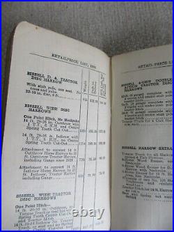 1936 John Deere Retail Price List Catalog D Tractors Plow Combine Farm Implement