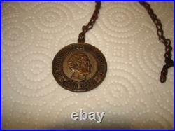 1937 JOHN DEERE 4 LEGGED DEER WATCH FOB ADVERTISING Steel Plow Centennial