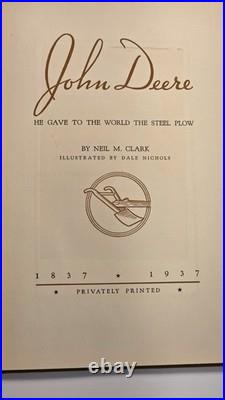 1937 John Deere Steel Plow Neil M Clark FEI Stamp 1944 WWII Research Copy Rare