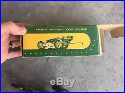 1950's Eska John Deere Plow 2 Bottom Farm Toy 116 in original box Rubber Tires