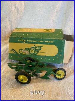 1950s ESKA John Deere 2Btm Toy Plow 1/16 Die-Cast with Original Box VINTAGE RARE