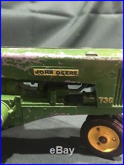 1958 john deere model 730 and plow manufactured by simonec argentina