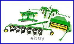 1960s to 1970s Ertl 1/16 John Deere Tractor Implement Lot Hay Baler Combine Plow