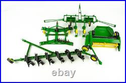 1960s to 1970s Ertl 1/16 John Deere Tractor Implement Lot Hay Baler Combine Plow