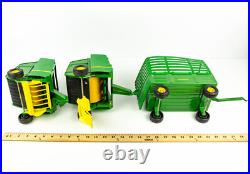 1960s to 1970s Ertl 1/16 John Deere Tractor Implement Lot Hay Baler Combine Plow