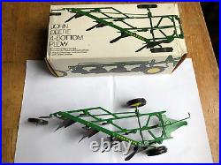 1968 John Deere 4 bottom plow'F660H' in 1/16 scale by Ertl In Ice Cream Box