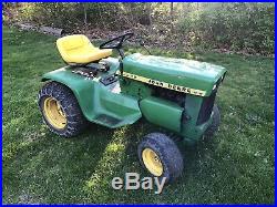 1971 John Deere 112 With Plow Lawn Tractor