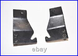 1985 Deere 430 Tractor PLOW BLADE MOUNT BRACKET PAIR Keep Deck on with plow 1985 Deere 430 Tractor PLOW BLADE MOUNT BRACKET PAIR Keep Deck on with plow