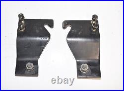 1985 Deere 430 Tractor PLOW BLADE MOUNT BRACKET PAIR Keep Deck on with plow 1985 Deere 430 Tractor PLOW BLADE MOUNT BRACKET PAIR Keep Deck on with plow