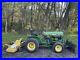 1988_John_Deere_650_4wd_Diesel_Tractor_With_Plow_And_Finish_Mower_Clean_Runs_Pa_01_sqoh