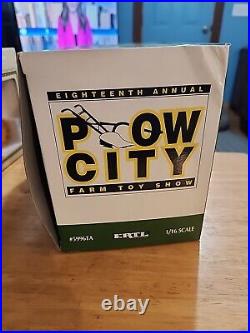 1998 New In Box ERTL #5596TA Plow City Farm Show John Deere Crawler 420