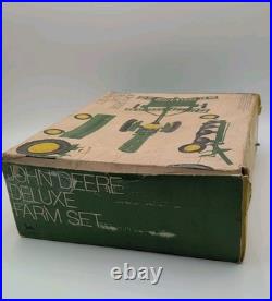 1/16 Ertl John Deere Ice Cream Box Deluxe Farm Set in Box Tractor, Disc, Plow