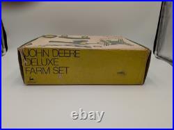 1/16 Ertl John Deere Ice Cream Box Deluxe Farm Set in Box Tractor, Disc, Plow