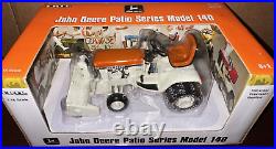 1/16 Ertl John Deere Patio Series Model 140 Orange Tractor With Snow Blower