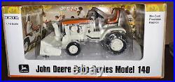 1/16 Ertl John Deere Patio Series Model 140 Orange Tractor With Snow Blower