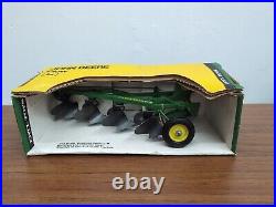 1/16 Ertl Toy John Deere 4 Bottom Plow in Yellow Top Box
