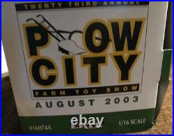 1/16 John Deere 2010 Crawler With Blade Plow City Show Ertl New in Box