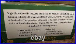 1/16 John Deere 2010 Crawler With Blade Plow City Show Ertl New in Box