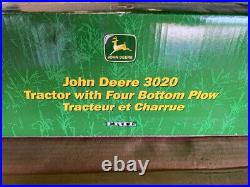 1/16 John Deere 3020 with four bottom plow New in box