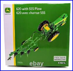 1/16 John Deere 620 Narrow Front with 555 Plow ERTL Precision Heritage OEM Sealed