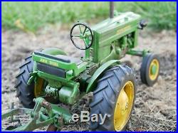 1/16 Scale SpecCast John Deere M Tractor with Bottom Plow Weathered
