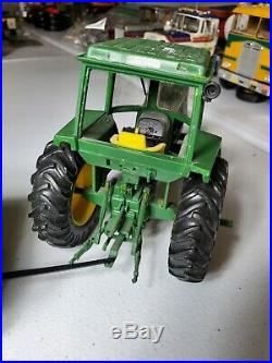 1/25 ERTL 4430 John Deere Farm Tractor 2 Farm Wagons Plow Built Junkyard