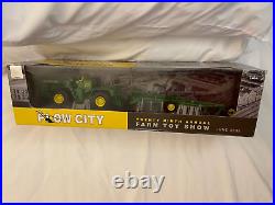 1/32 Ertl Toy John Deere 8010 Tractor With Plow Set 2009 Plow City Edition