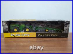 1/32 Ertl Toy John Deere 8010 Tractor With Plow Set 2009 Plow City Edition