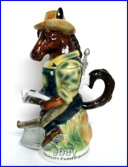 2002 John Deere Plow Horse Character Lidded Stein