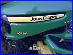 2011 John Deere X530 Garden Tractor With Plow System