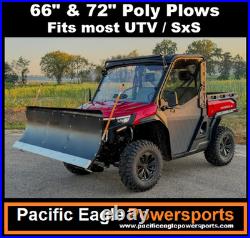 2012-2025 John Deere Gator 550/560/590 72 Snow Plow with a Poly Plow Blade
