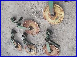 20 rolling coulter hub & John Deere plow holder 24-3051 spring JD bracket mount