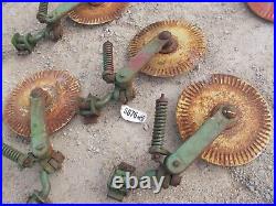 20 rolling coulter hub & John Deere plow holder 24-3051 spring JD bracket mount