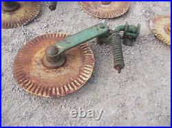 20 rolling coulter hub & John Deere plow holder 24-3051 spring JD bracket mount