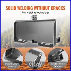 3/8 3-Point Attachment Adapter Hitch Adjustable Skid Steer Loader Tractor