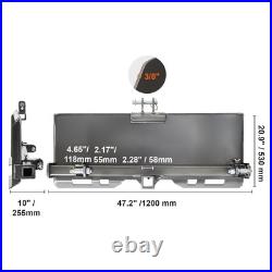 3/8 3-Point Attachment Adapter Hitch Adjustable Skid Steer Loader Tractor