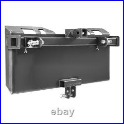 3/8 3-Point Attachment Adapter Hitch Adjustable Skid Steer Loader Tractor