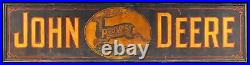 (3) John Deere Plows Buck Deer Logo 20 Heavy Duty USA Made Metal Adv Sign